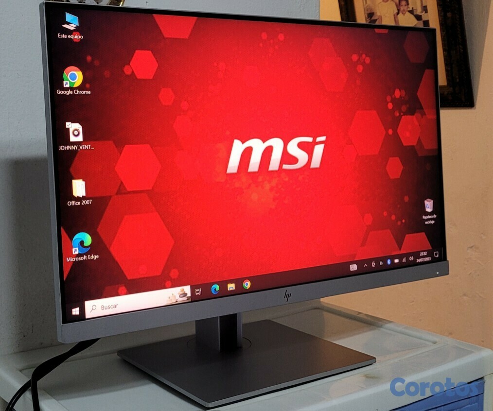 computadoras y laptops - Monitor hp 24 Pulg Full 1080p hdmi ips Sin Bordes 1