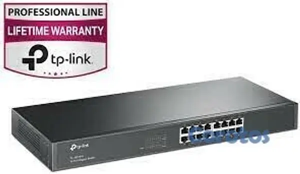 computadoras y laptops - SWITCH 16 PUERTOS TP-LINK TL-SG1016, NO ADMINISTRABLE/RACK, 16 PUERTOS GIGABIT  2