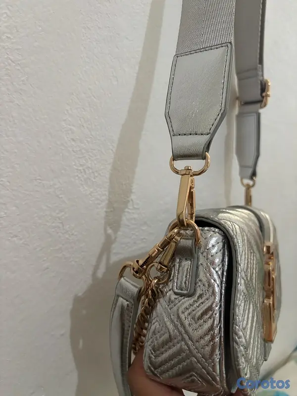 carteras y maletas - Bolso plateado súper elegante ✨🩶 10