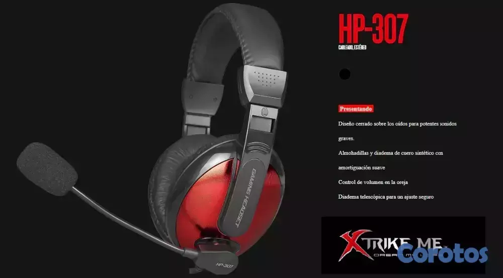 computadoras y laptops - AUDIFONO CON MICRROFONO HEADSET GAMING 20HZ XTRIKE ME HP307 1