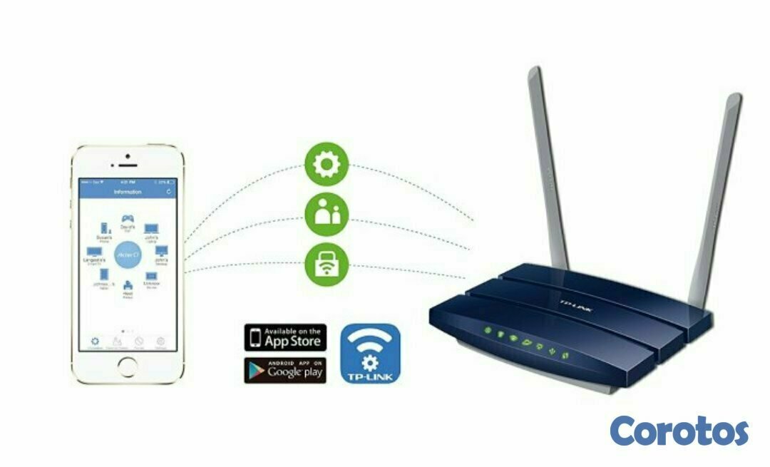 computadoras y laptops - ROUTER INALAMBRICO TP-LINK ARCHER C50 (US) AC1200, 2.4GHZ/300MBPS, 5.0GHZ/867MBP 3