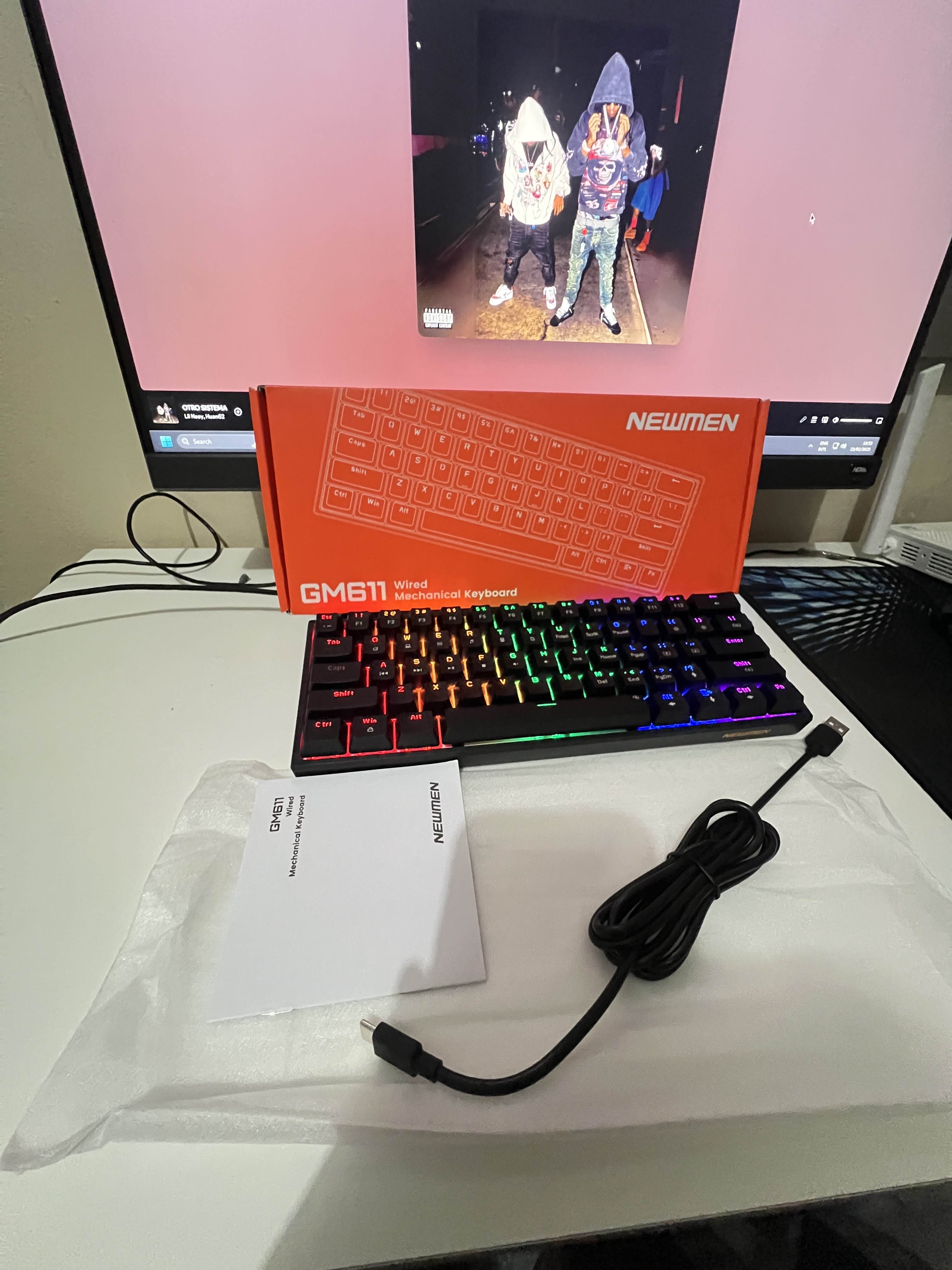 computadoras y laptops - Teclado Redragon Newmen GM611⌨️ 1