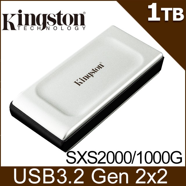 DISCO EXTERNO SOLIDO KINGSTON 1TB (SSD) PORTÁTIL, USB-C,  TAMAÑO DE BOLSILLO