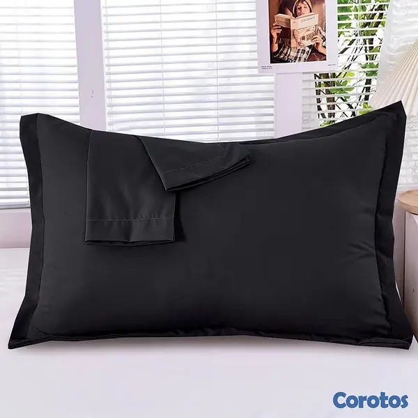 decoración y accesorios - funda de almohada en tela algodón 2 unidad  8