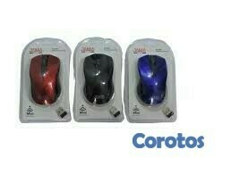 computadoras y laptops - MOUSE INALAMBRICO EN COLORES AZUL, NEGRO, ROJO

