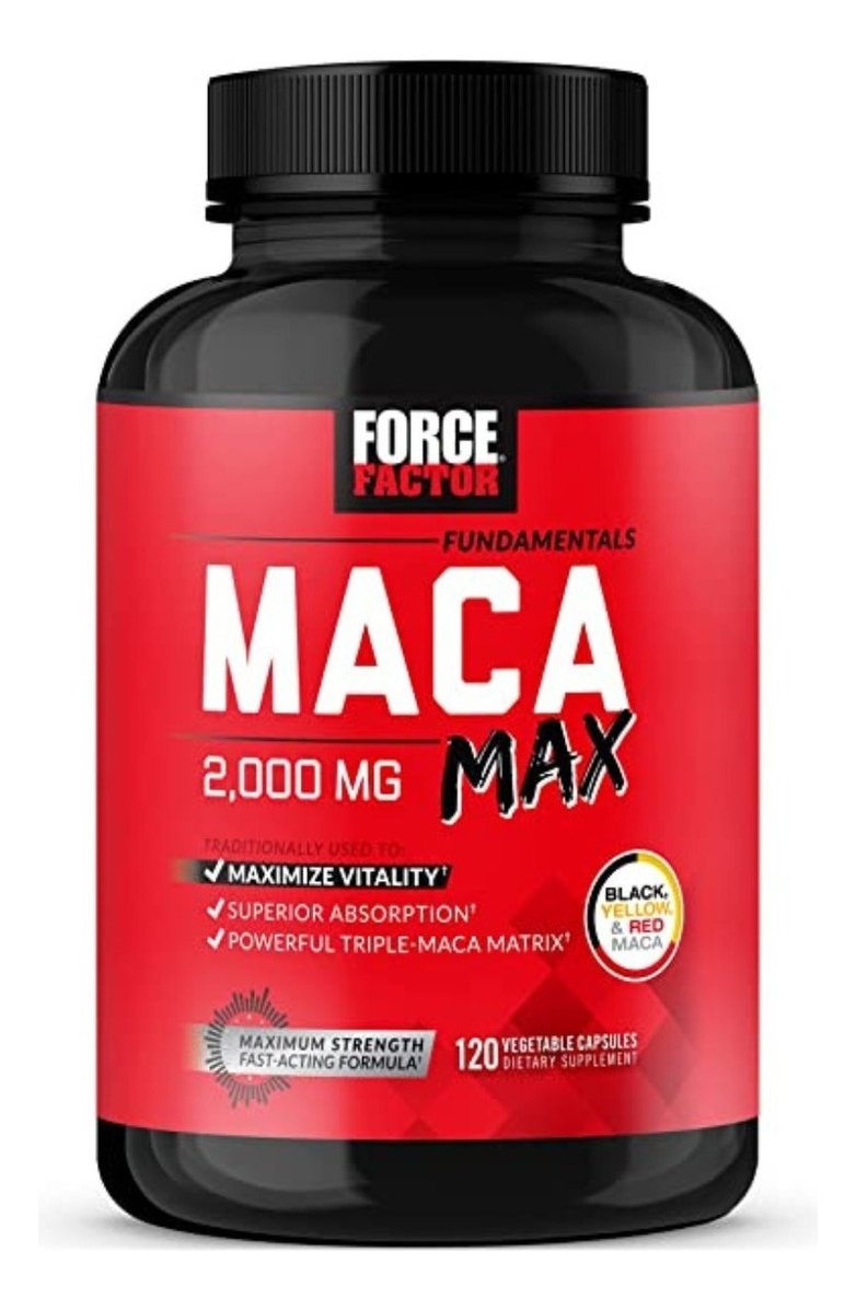 Salud y Equipamiento Médico - Force Factor Maca Max 120caps - Un - Unidad A $2032 1
