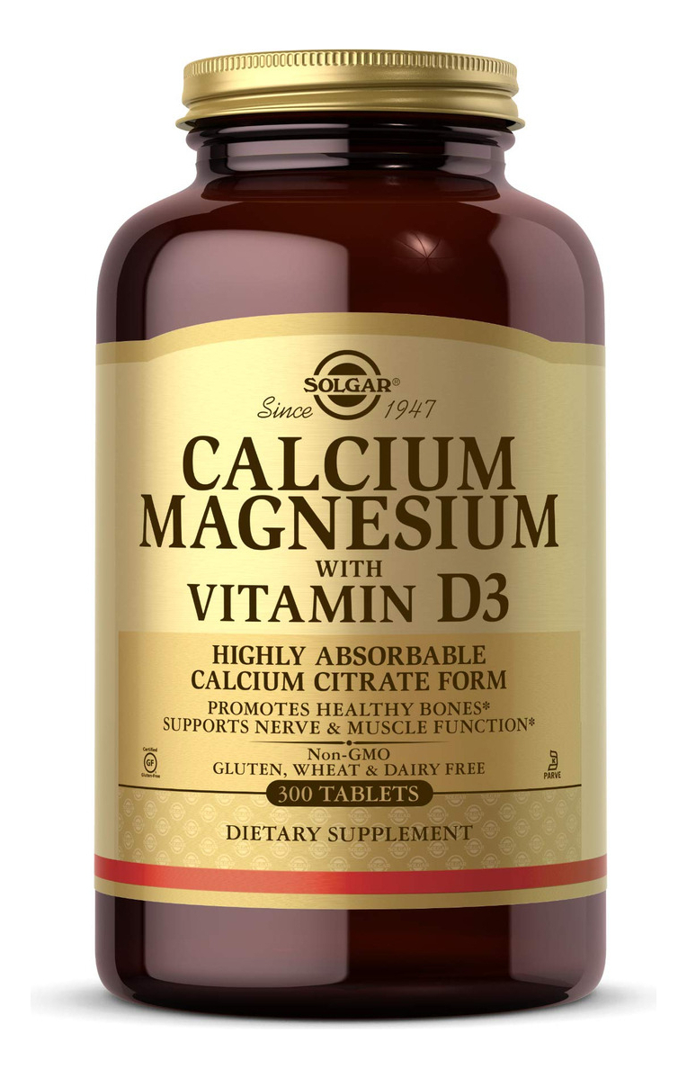 Salud y Equipamiento Médico - Solgar Calcium Magnesium With Vitamin D3, 300 Tablets - Prom 1