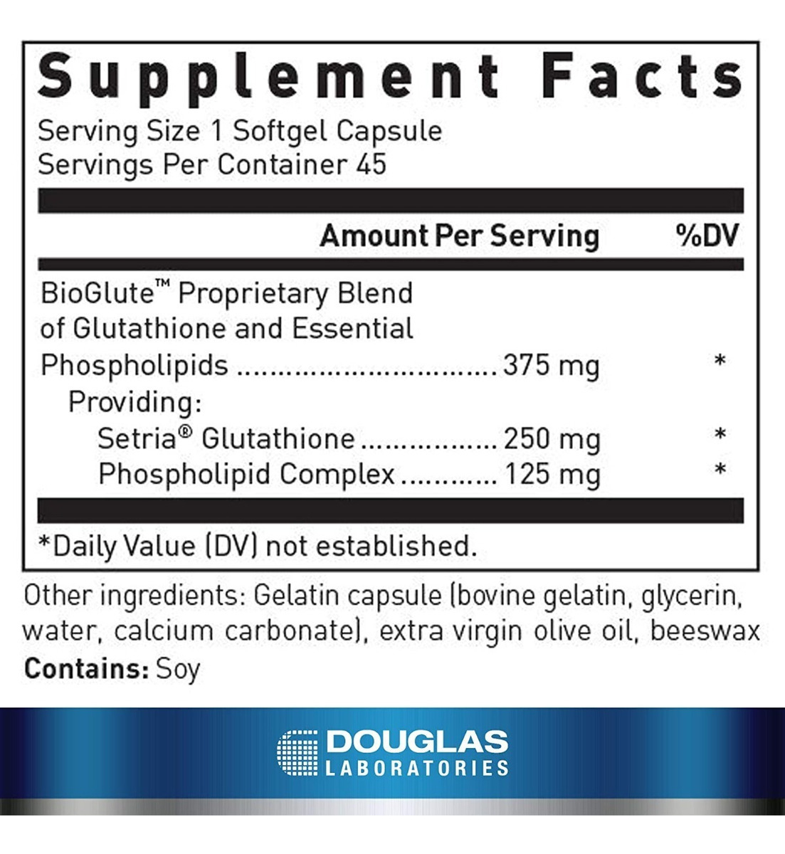 Salud y Equipamiento Médico - Glutation 45caps Douglas Labora - - Unidad A $12976 2