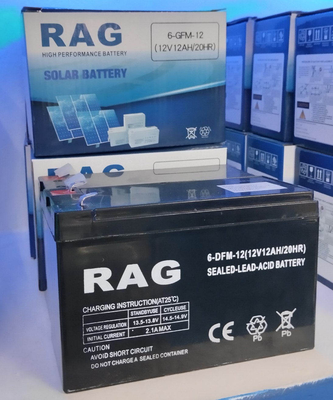 plantas e inversores - Baterías RAG pequeña 12vol 12 AMP