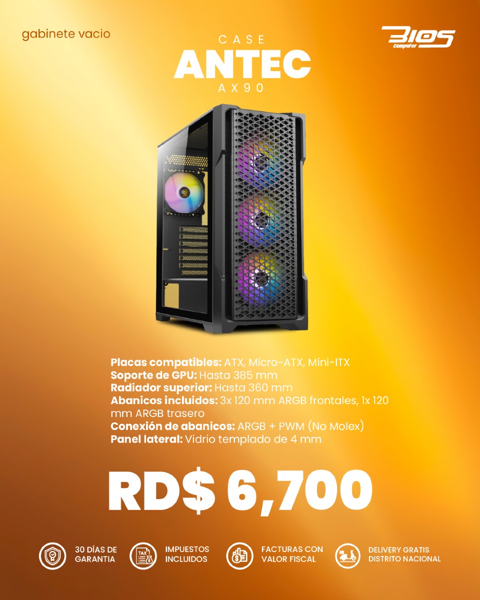 computadoras y laptops - case Antec AX90 0