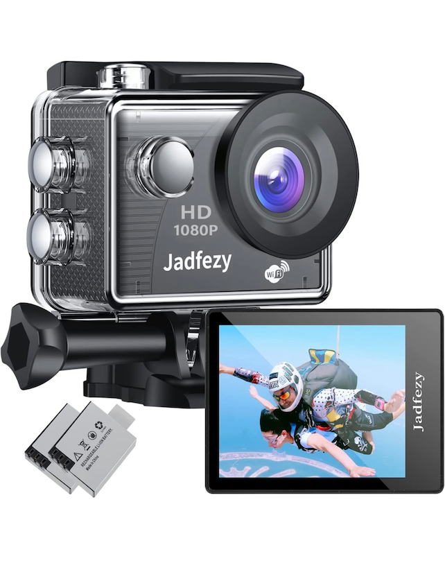 camaras y audio - Jadfezy Cámara de acción WiFi Ultra HD 1080P. Para Motor. Doble bateria 3