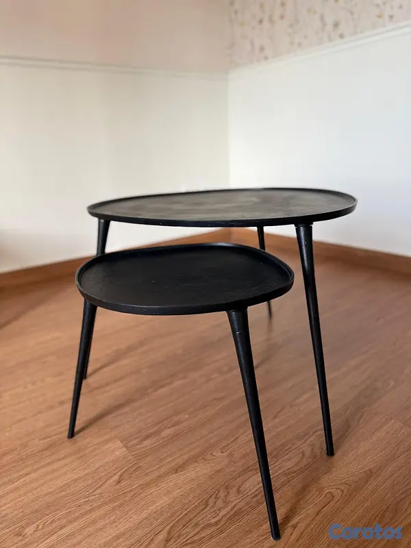 muebles y colchones - Mesa auxiliar metálica 2