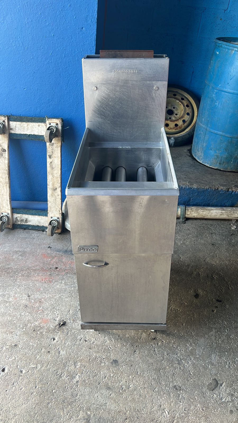 equipos profesionales - Freidor Pitco 3 Quemadores Acero Inoxidable Full