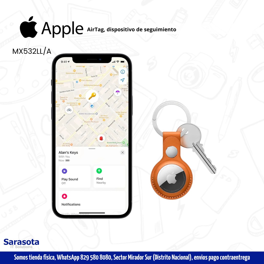 accesorios para electronica - AirTag dispositivo de seguimiento en RD$ 1.600 2