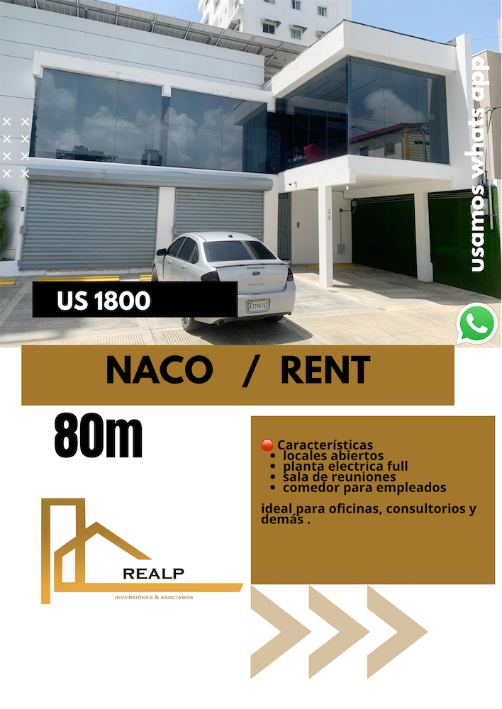 oficinas y locales comerciales - Locales en Naco