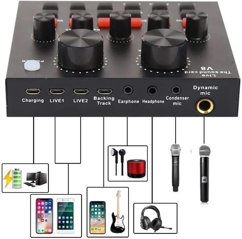 camaras y audio - Mezcladora efecto de sonido voz  4
