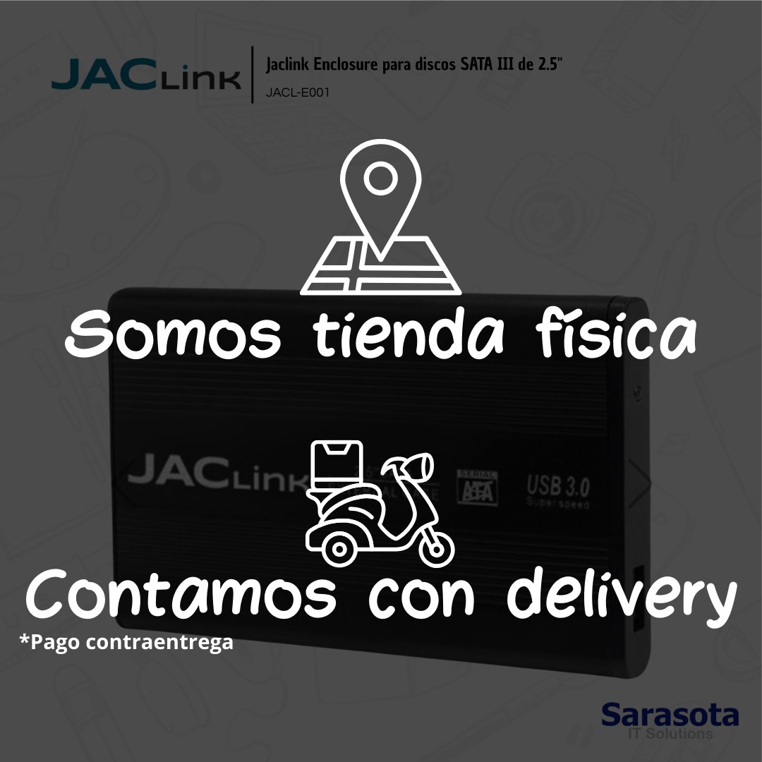 accesorios para electronica -  Jacliknk Enclosure para SSD o HDD de 2.5" USB 3.0 1