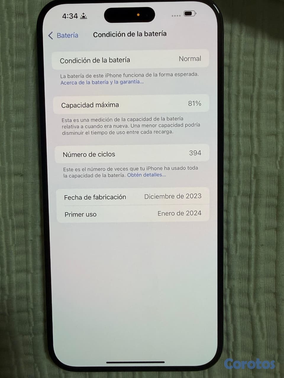 celulares y tabletas - Iphone 15 pro max - FACTORY UNLOCKED - 256GB 3