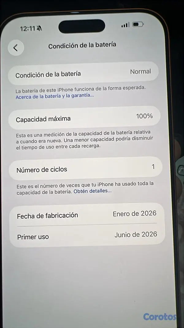 celulares y tabletas - Iphone 17 pm 1TB Clean solo 1 ciclo 4
