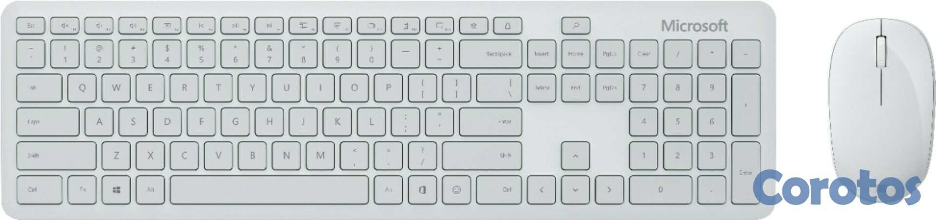 computadoras y laptops - TECLADO MOUSE MICROSOFT BLUETOOTH 5.0 HOLGATE ENG, CON 2 FAVORITOS, BOTONES CONF