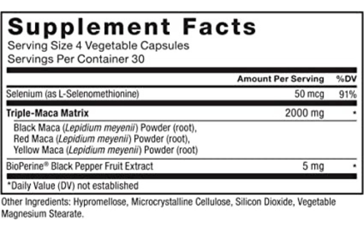 Salud y Equipamiento Médico - Force Factor Maca Max 120caps - Un - Unidad A $2032 2