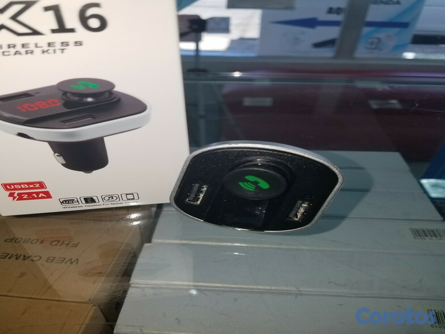 otros electronicos - Adaptador bluetooth vía FM - X16, reproduce música por la radio FM 5