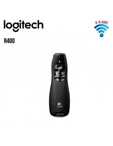 computadoras y laptops - CONTROL LOGITECH PRESENTADOR R400 2.4GHZ WIRELESS USB- PUNTERO LASER - PLUG-AND- 0
