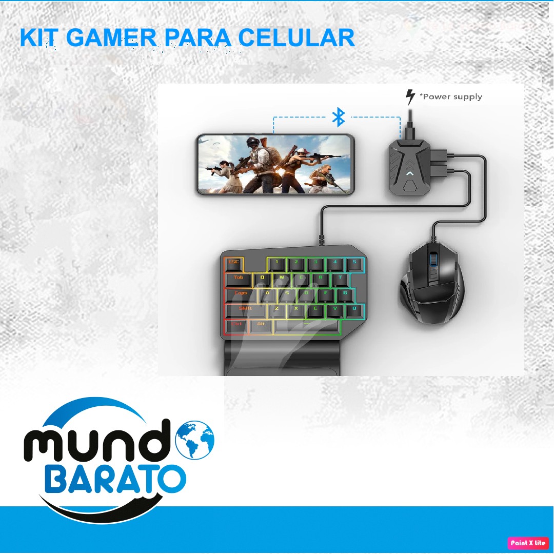 accesorios para electronica - Kit mouse y teclado Gamer para Celular iPhone/iPad android tablet gaming