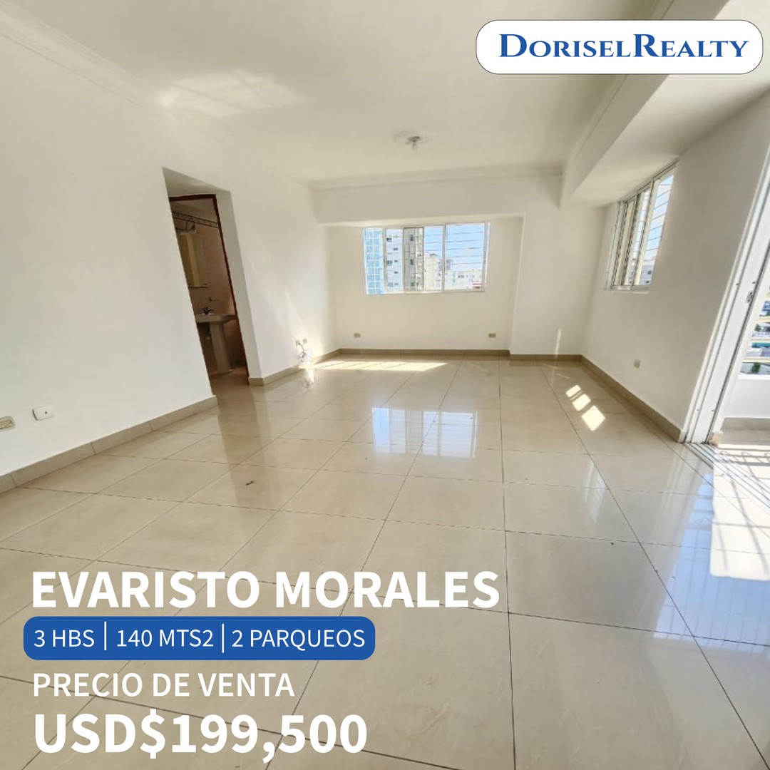 apartamentos - VENTA DE APARTAMENTO CLASICO EN LO MEJOR DE EVATISTO MORALES