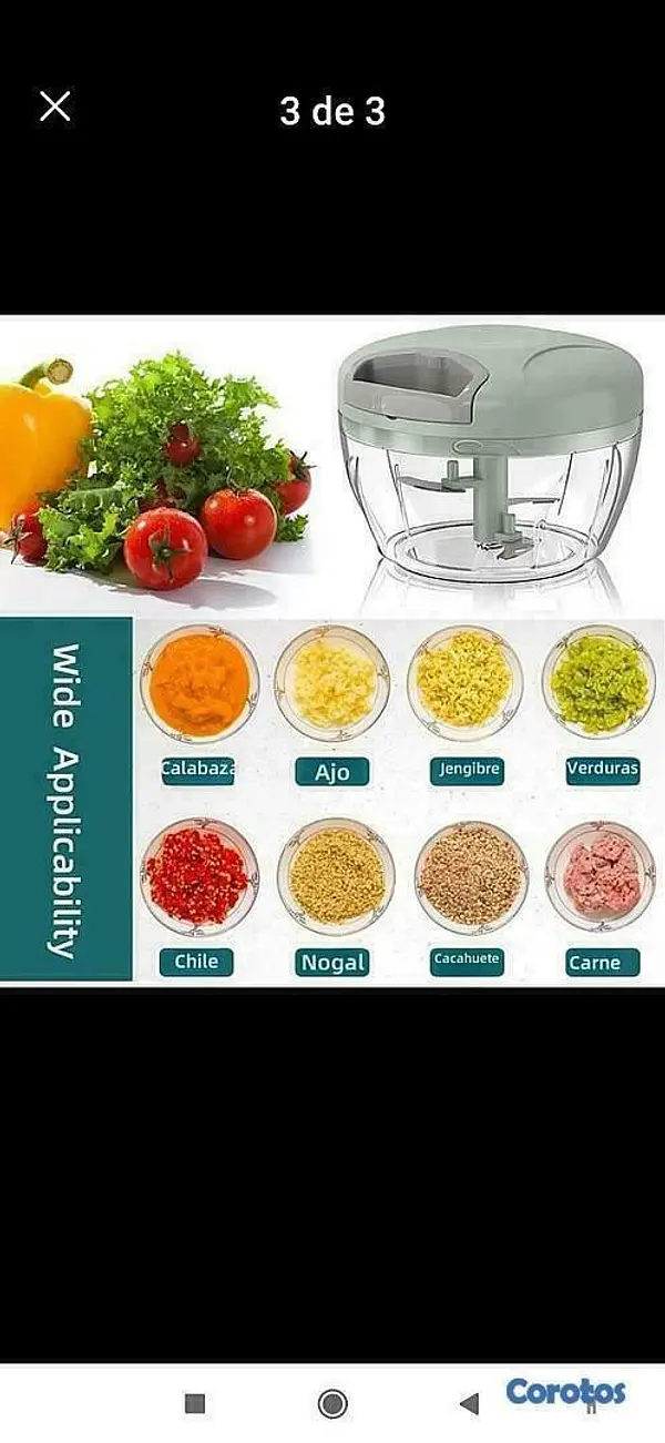 electrodomesticos - *Picador de Vegetales Manual.* 3