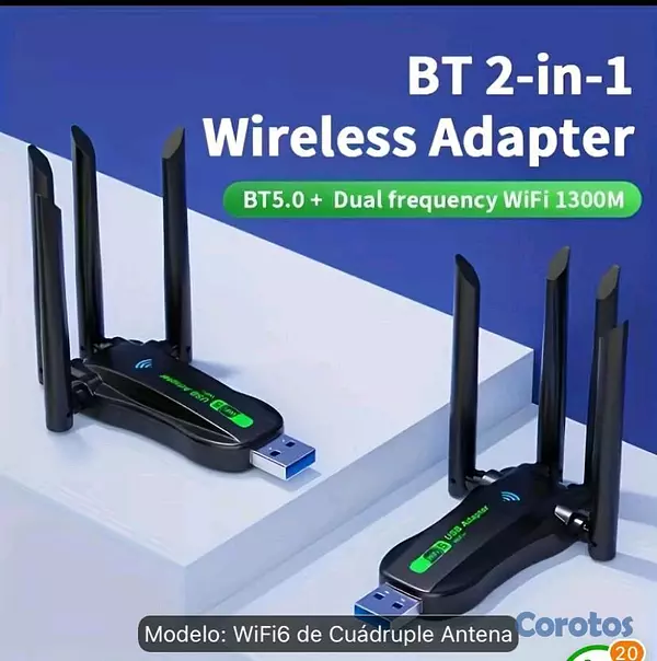accesorios para electronica - Adaptador usb de wifi para laptop y pc 3