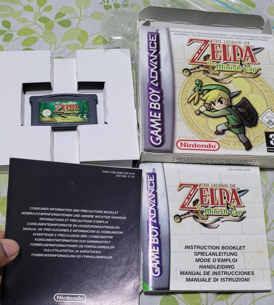 consolas y videojuegos - Zelda the Minish Cap Game boy avance 