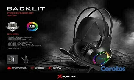 computadoras y laptops - AUDIFONO CON MICROFONO HEADSET GAMING VIRTUAL 7.1 XTRIKE ME  1