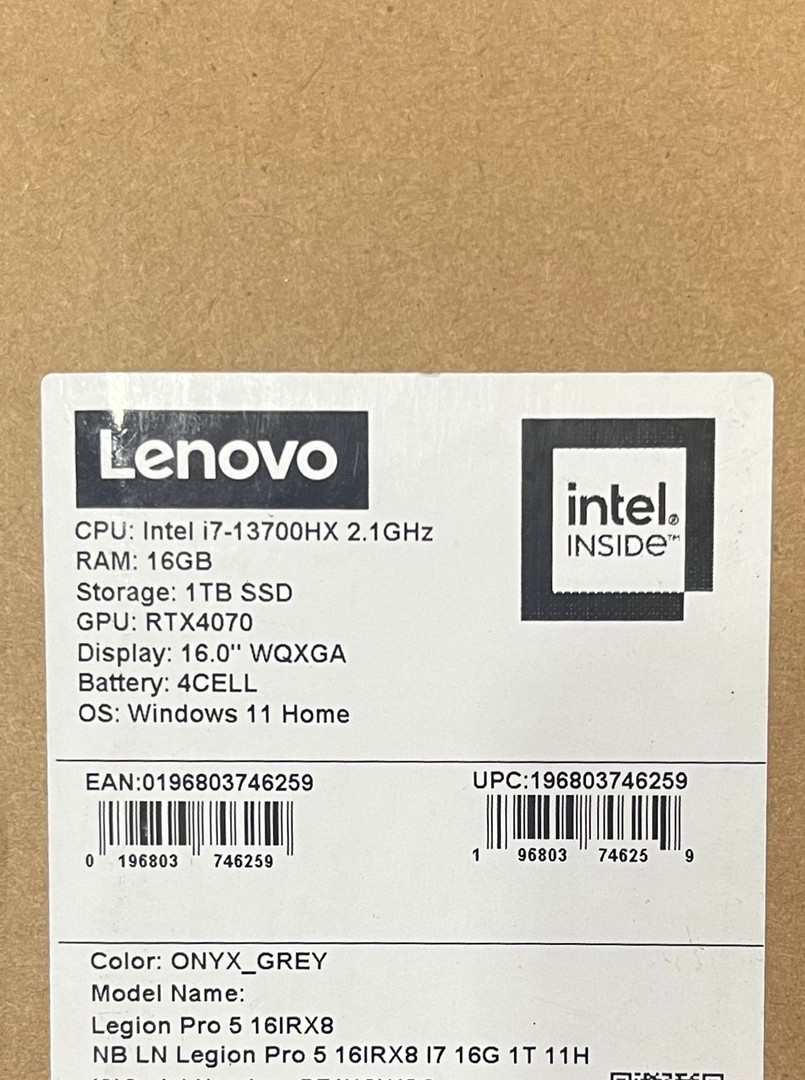 computadoras y laptops - LENOVO LEGION 5 PRO/16GB RAM/512GB SSD/RTX4070/IntelCore i7/16-inch NUEVA 3