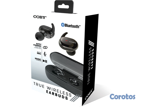 computadoras y laptops - AUDIFONO CON MICROFONO COBY EARPODS BLUETOOTH, NEGRO 1
