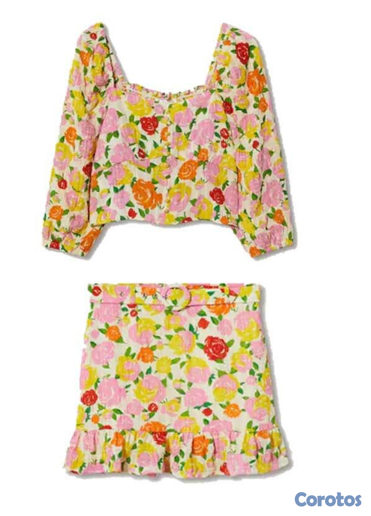 ropa para mujer - Set floral Mango  1