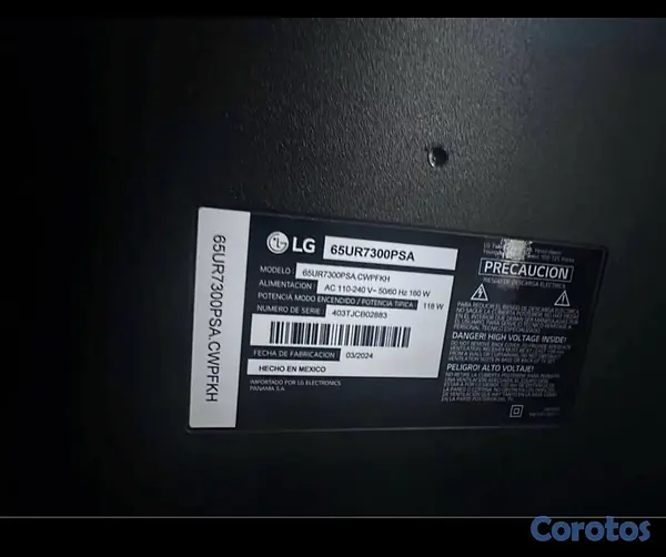 tv - smart tv 65 pulgadas LG  3