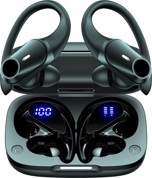 camaras y audio - Golrex Blueetooth Headphones Wireless Earbuds 36Hrs Playtime Wireless Charging 1