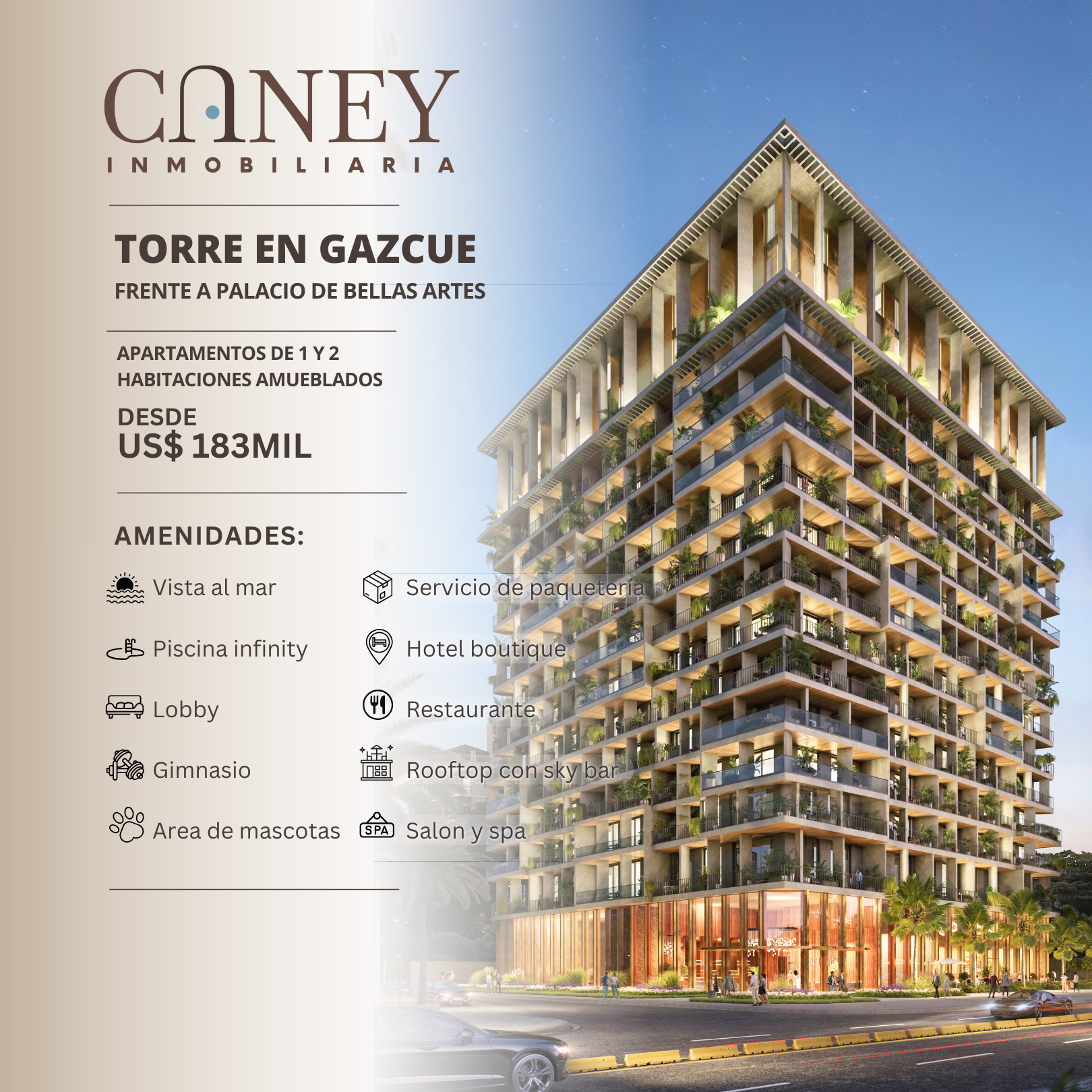 apartamentos - APARTAMENTOS EN GAZCUE TIPO ESTUDIO AMUEBLADOS 0