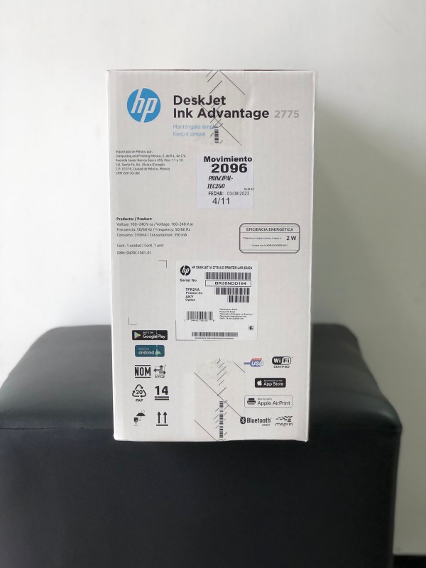 impresoras y scanners - Impresora HP 2775 Multifuncional, Copia, Scaner e Impresión, Wifi y Cable 3