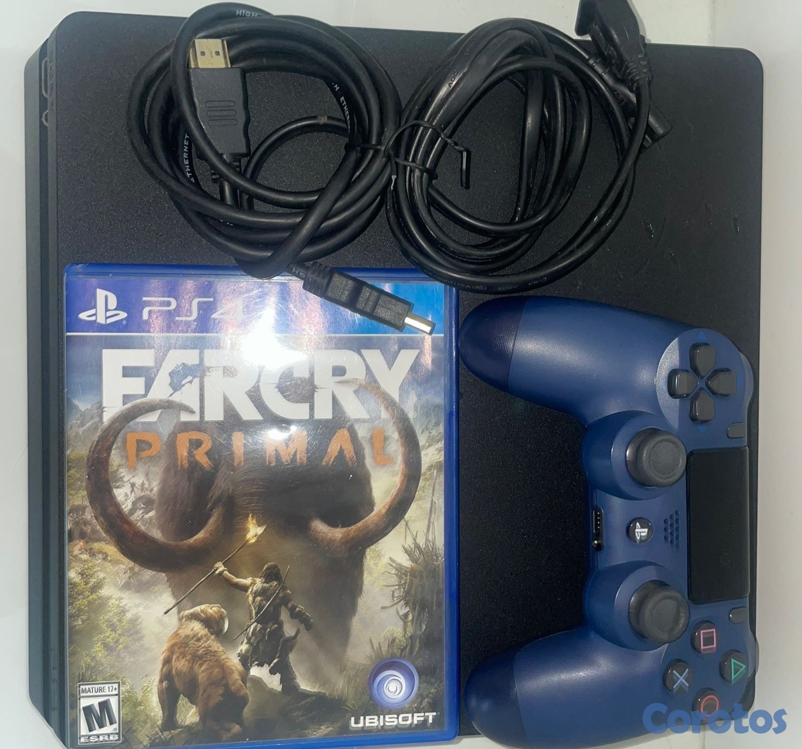 consolas y videojuegos - PlayStation 4 Slim 1TB + Control + Juego incluido (combo completo). 2