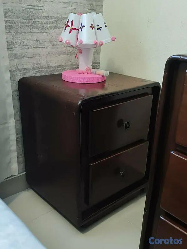 muebles y colchones - Juego de habitación en caoba centenaria  4