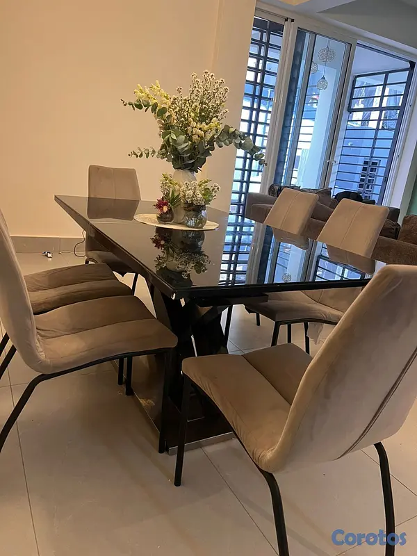 decoración y accesorios - Comedor de 8 sillas en venta – Usado como nuevo 2