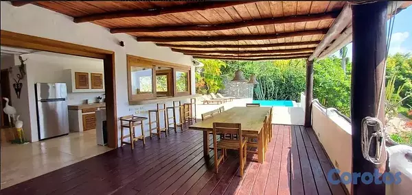 casas vacacionales y villas - Las Terrenas - Samaná, Villa amueblada con piscina 2