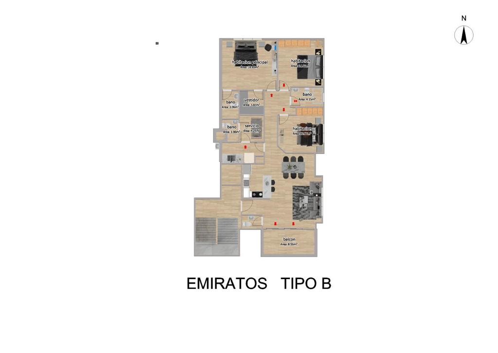 apartamentos - Apartamentos con ascensor y planta full, Aut. San Isidro, en Planos. Emiratos 8
