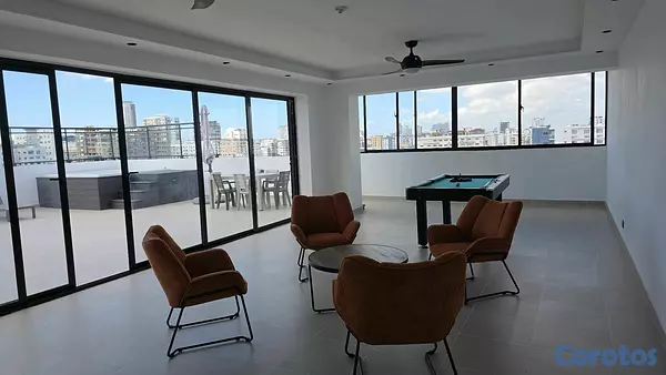 apartamentos - BELLA VISTA, LUJOSA TORRE A ESTRENAR 180 MTS, COMODIDAD SEGURIDAD , AREA SOCIAL 6