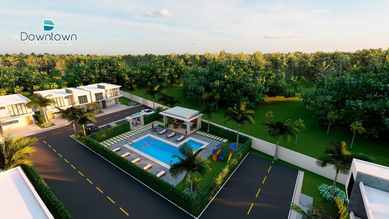 casas vacacionales y villas - Proyecto de villas Townhouse en bávaro Punta cana precios desde 135,000usd 1