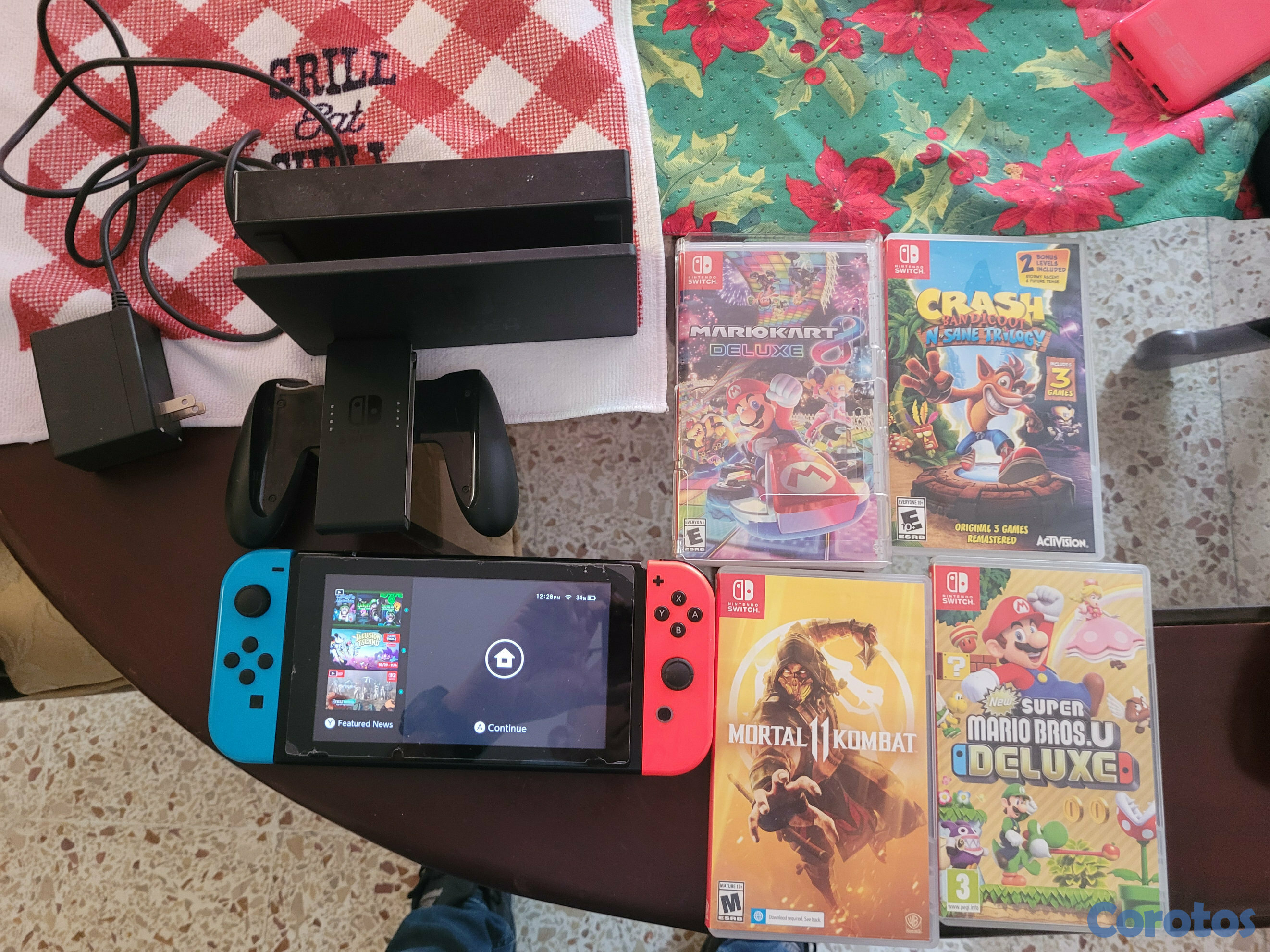 consolas y videojuegos - 🔥Nintendo Switch V1  + 2 juegos físicos +  juegos digitales listos para jugar🔥 1