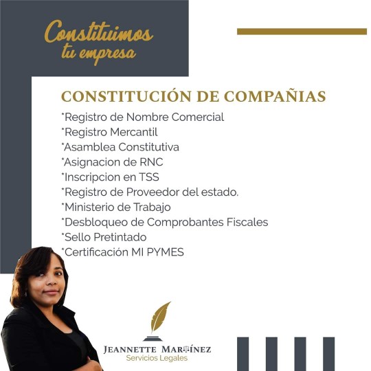 servicios profesionales - Constitución de Compañias