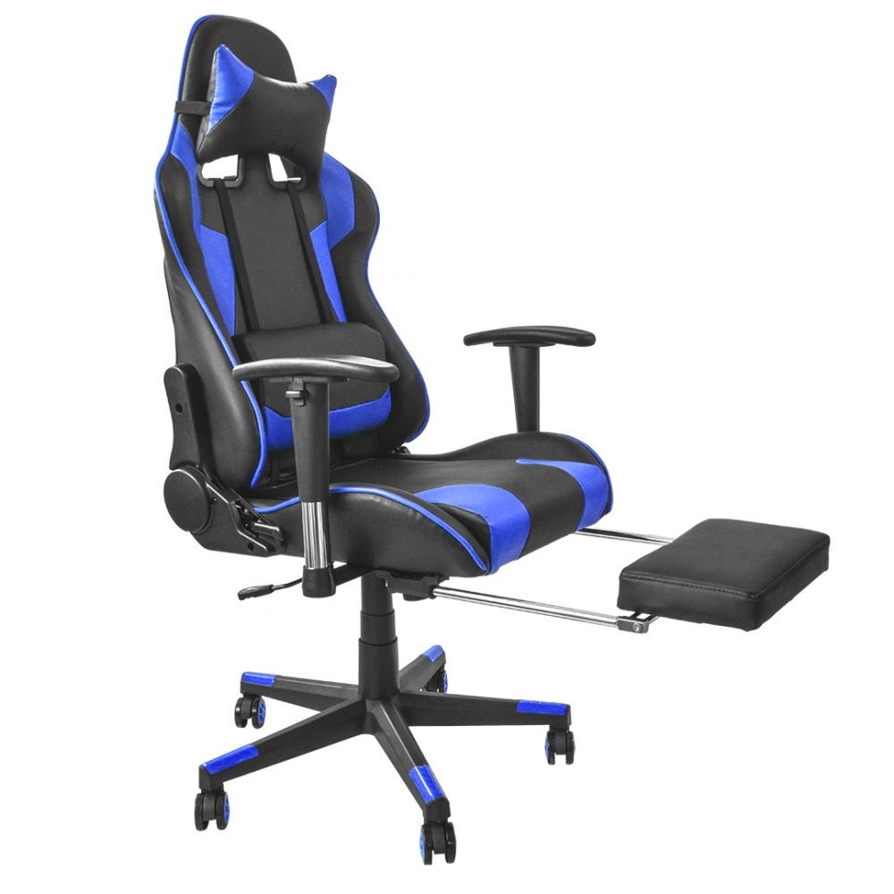 muebles y colchones - SILLA GAMER  HG-F-EC2 ROJA,AZUL Y BLANCA 2